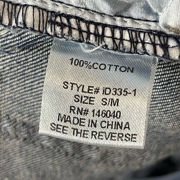 Signature8 Distressed Blue Jean Denim Coveralls Jumper Size S/M - Picture 15 of 16